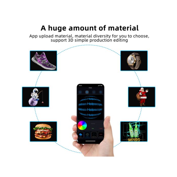 Rotierender Projektor «3D Hologram Display»