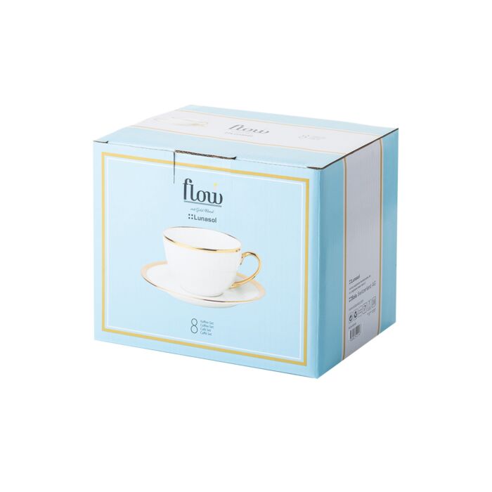 Lunasol by Sola Service à thé et café «Flow», 8 pièces, 4 personnes