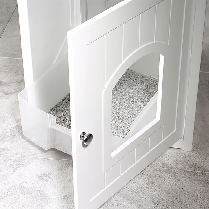Meuble WC pour chat