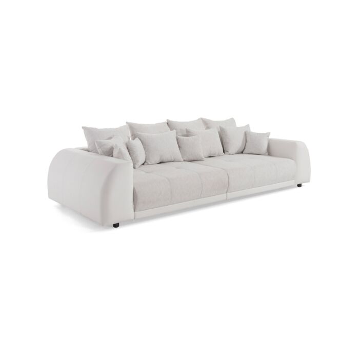 ROPEZ Sofa «Nessy», L 310 x H 80 x T 140 cm, weiss/grau main product photo