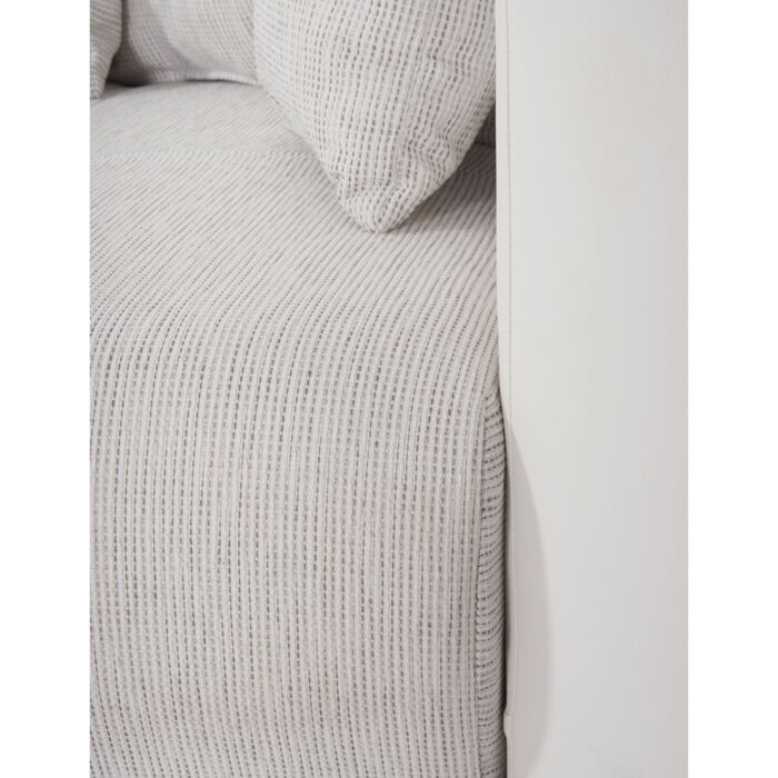 ROPEZ Sofa «Nessy», L 310 x H 80 x T 140 cm, weiss/grau