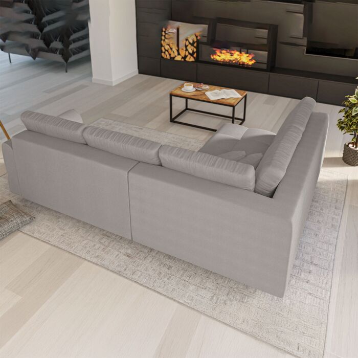 ROPEZ Ecksofa «Ario», Ottomane, fix links, 231 x 161 x H 81 cm