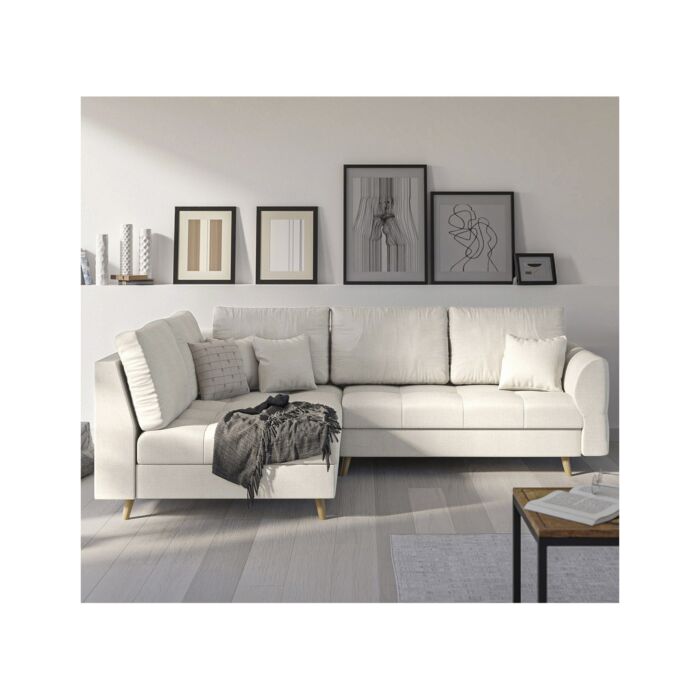 ROPEZ Ecksofa «Ario», Ottomane, fix links, 231 x 161 x H 81 cm