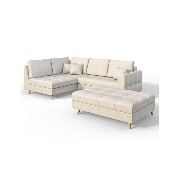 ROPEZ Ecksofa «Ario», Ottomane, fix links, 231 x 161 x H 81 cm