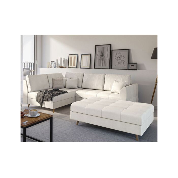 ROPEZ Ecksofa «Ario», Ottomane, fix links, 231 x 161 x H 81 cm