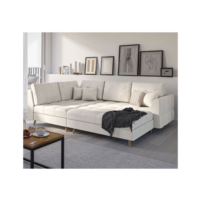 ROPEZ Ecksofa «Ario», Ottomane, fix links, 231 x 161 x H 81 cm