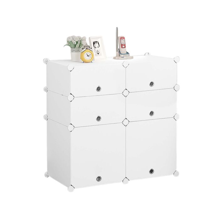 Beistellmöbel «Eva», B 70 x H 69 x T 35 cm, weiss main product photo