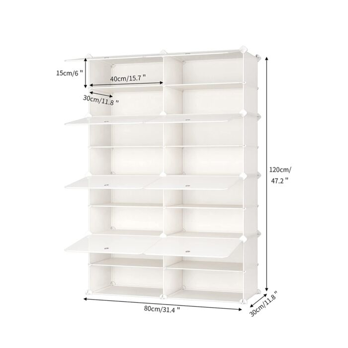 Armoire à chaussures «Simba», 85 x 125 x 32 cm