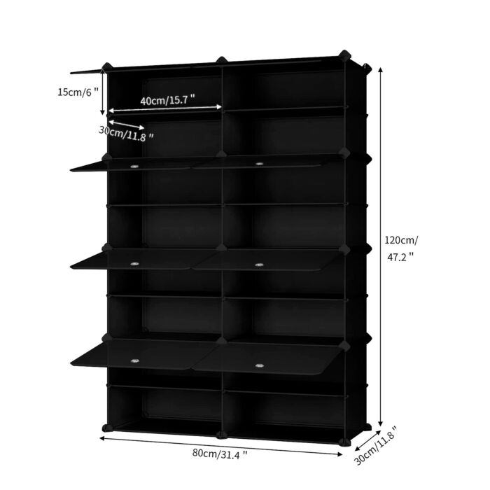 Armoire à chaussures «Simba», 85 x 125 x 32 cm