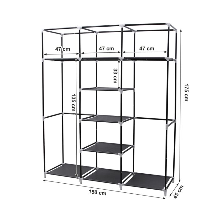SONGMICS Vlies-Kleiderschrank