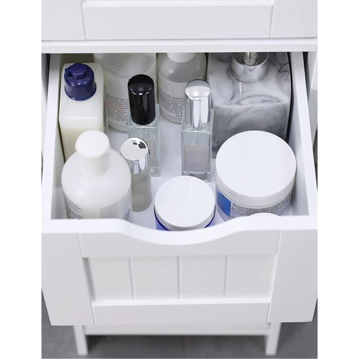 SONGMICS Regal «Nino», 4 Schubladen, B 30 x H 82 x T 30 cm, weiss