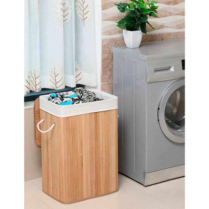 SONGMICS Wäschekorb «Bambus», 72 l