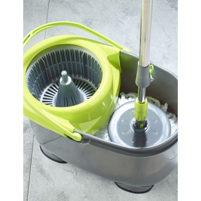 Set balai mop «Roundflat» avec double système d'essorage
