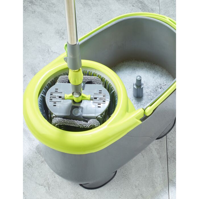 Set balai mop «Roundflat» avec double système d'essorage