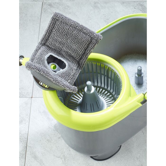 Set balai mop «Roundflat» avec double système d'essorage