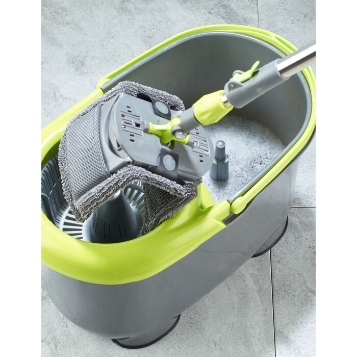 Set balai mop «Roundflat» avec double système d'essorage
