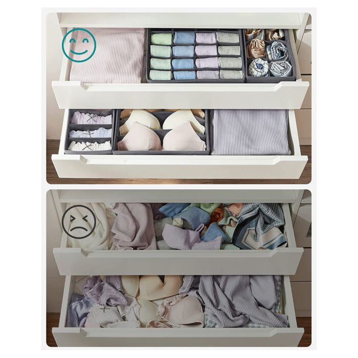SONGMICS Boîtes organisateur de tiroir, set de 8 pièces