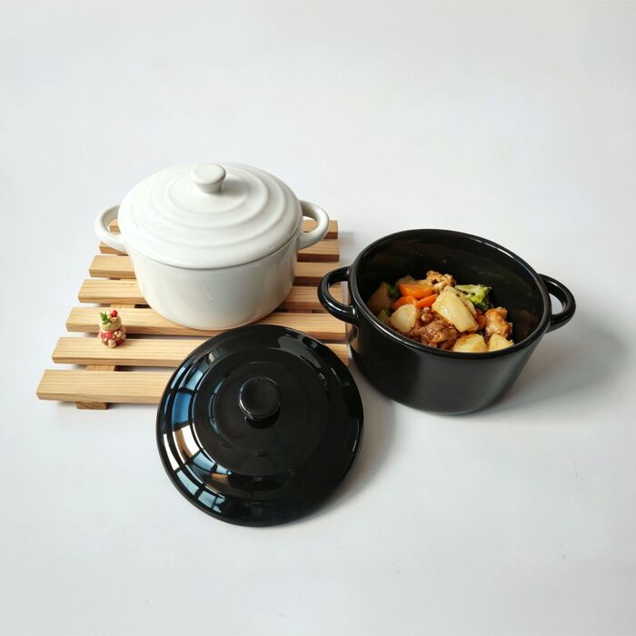Mini-cocottes, set de 6, avec couvercles