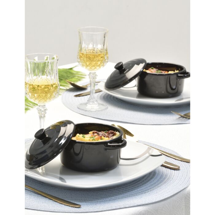 Mini-cocottes, set de 6, avec couvercles