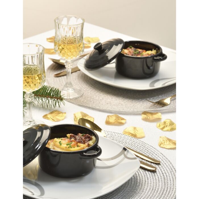 Mini-cocottes, set de 6, avec couvercles