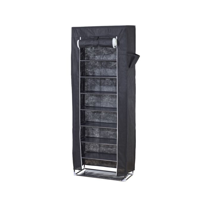 Armoire à chaussures pour 27 paires env., noir