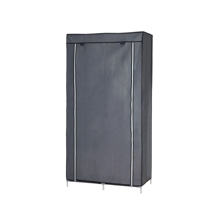 Kleiderschrank aus Vlies, B 90 cm, grau