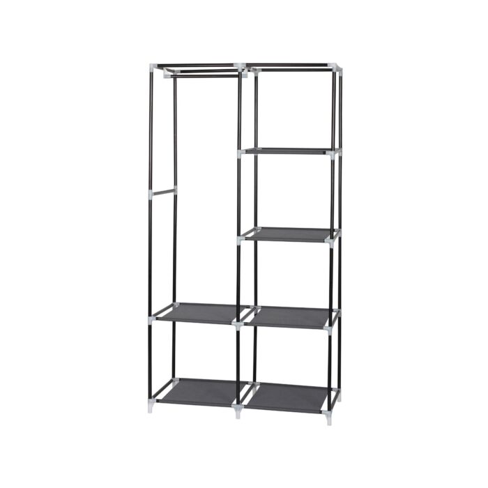 Kleiderschrank aus Vlies, B 90 cm, grau
