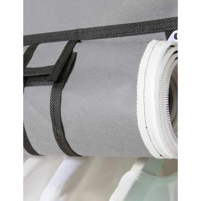 Kleiderschrank aus Vlies, B 90 cm, grau
