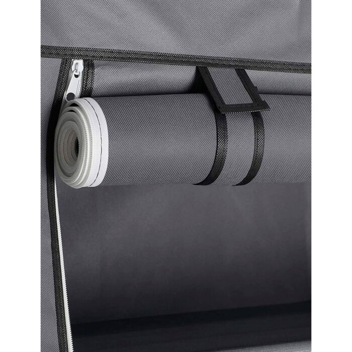 SONGMICS Armoire en intissé, gris