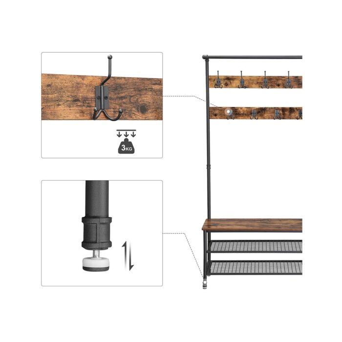SONGMICS Grosse Garderobe «Indus», B 99 cm