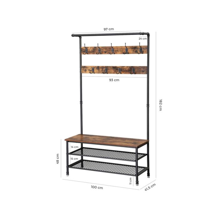 SONGMICS Grosse Garderobe «Indus», B 99 cm
