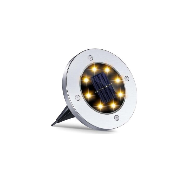 Lampes disques solaires LED, 4 pièces