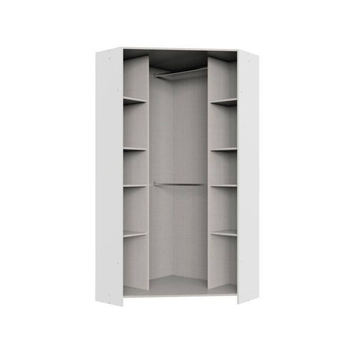 Armoire d'angle «Mage», L 95 x H 198 x P 95 cm, décor chêne