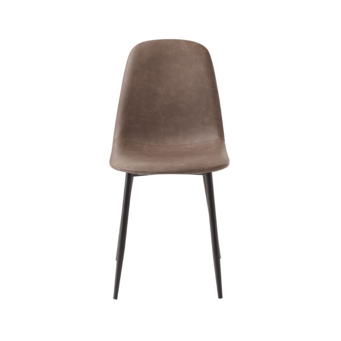 Chaises vintage «Elena», set de 4, marron