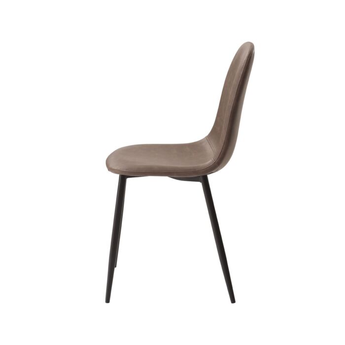 Chaises vintage «Elena», set de 4, marron