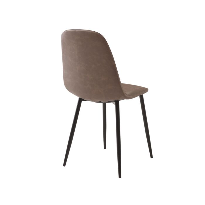Chaises vintage «Elena», set de 4, marron
