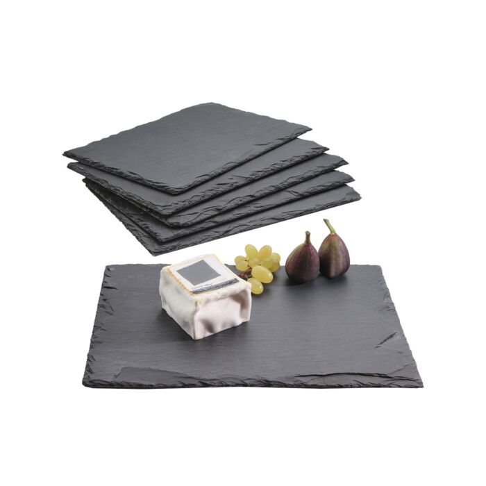 Plats en ardoise, 6 pièces main product photo