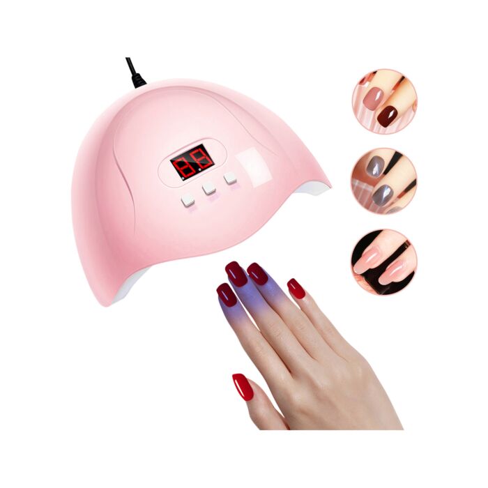 Set de Nail Art «Nail UV kit», 78 accessoires, avec lampe UV