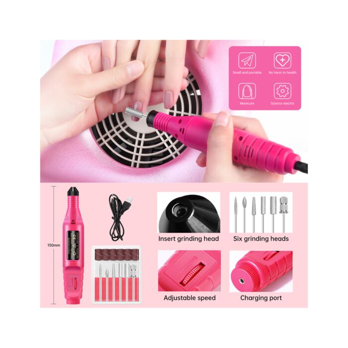 Set de Nail Art «Nail UV kit», 78 accessoires, avec lampe UV
