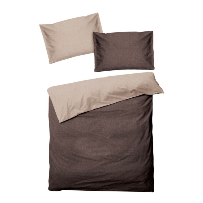 Parure de lit en ton sur ton doux
