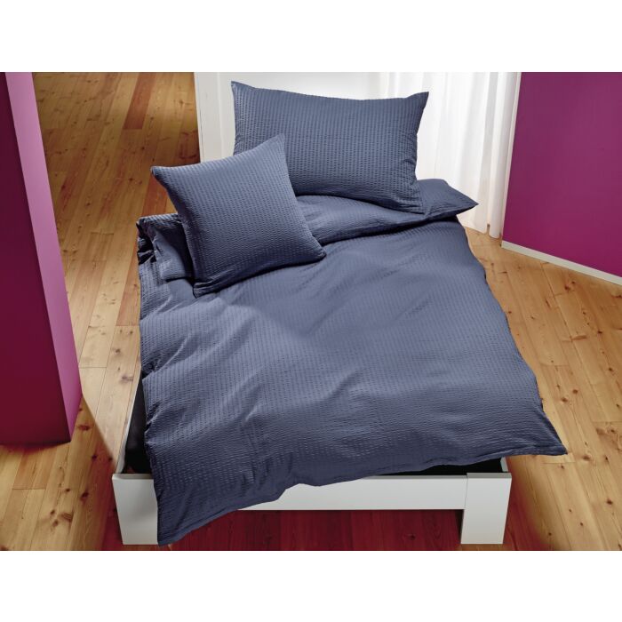 Linge de lit Satin-Seersucker uni