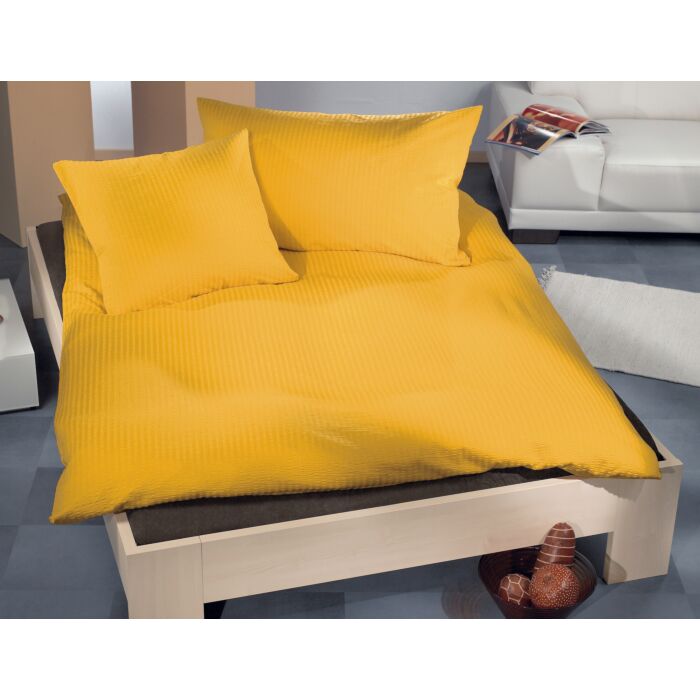 Linge de lit Satin-Seersucker uni