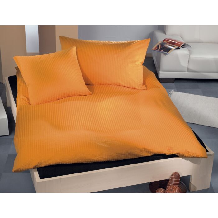 Linge de lit Satin-Seersucker uni