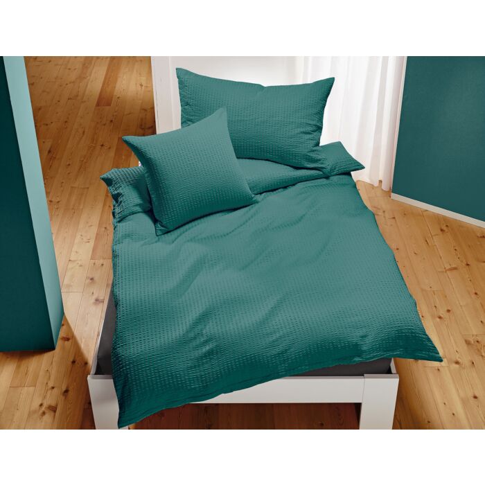 Linge de lit Satin-Seersucker uni