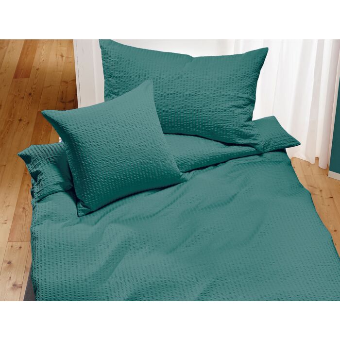 Linge de lit Satin-Seersucker uni