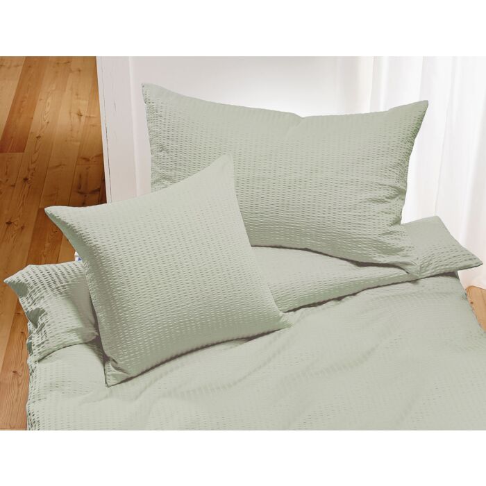 Linge de lit Satin-Seersucker uni