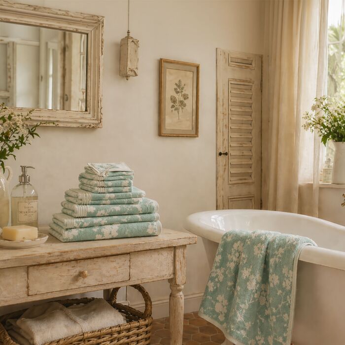 Frottier avec design fleuri raffiné