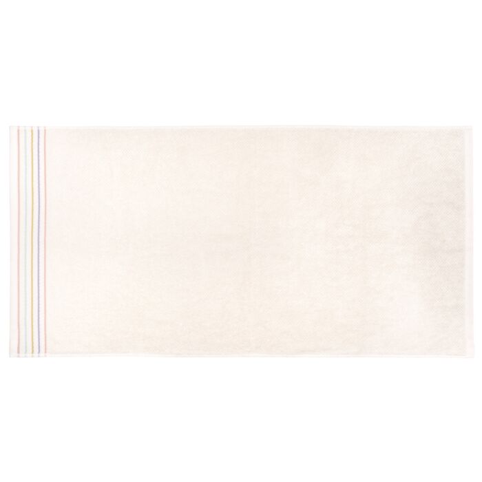 Linge éponge « Alessa », avec bordure à rayures multicolores, absorbant