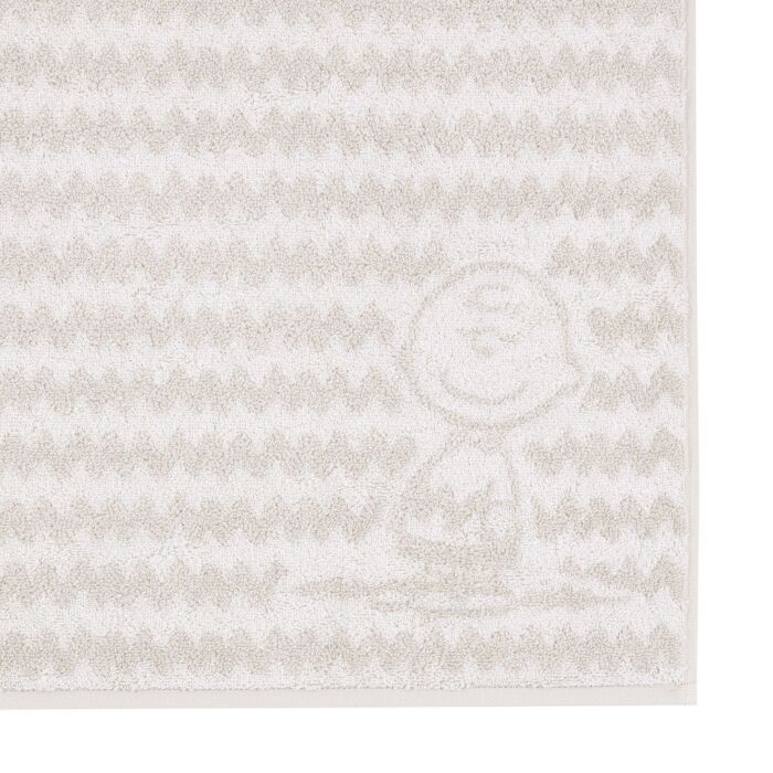 PEANUTS Frottierwäsche «Charlie Brown», Jacquard Zickzack-Design