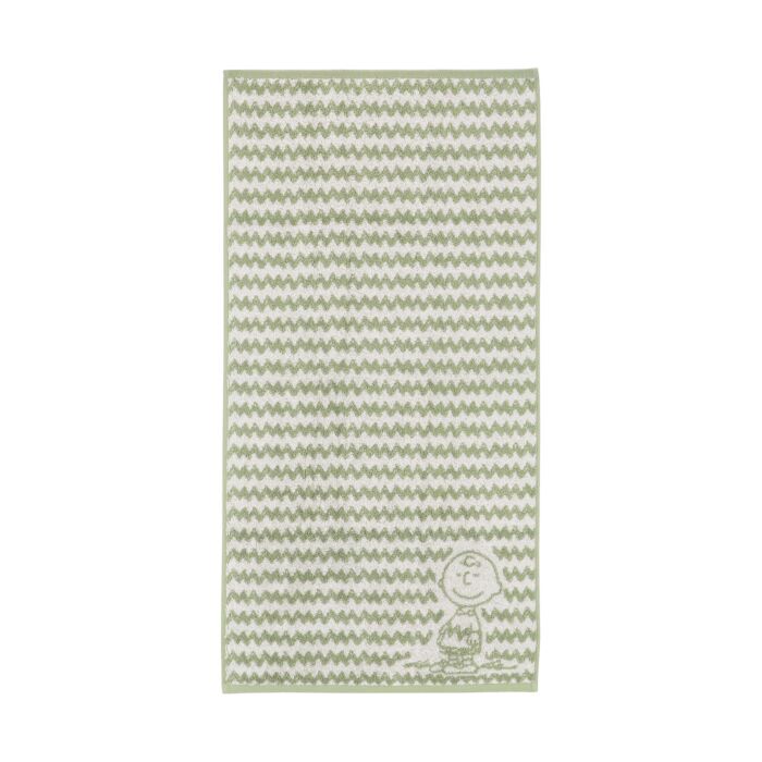PEANUTS Frottierwäsche «Charlie Brown», Jacquard Zickzack-Design